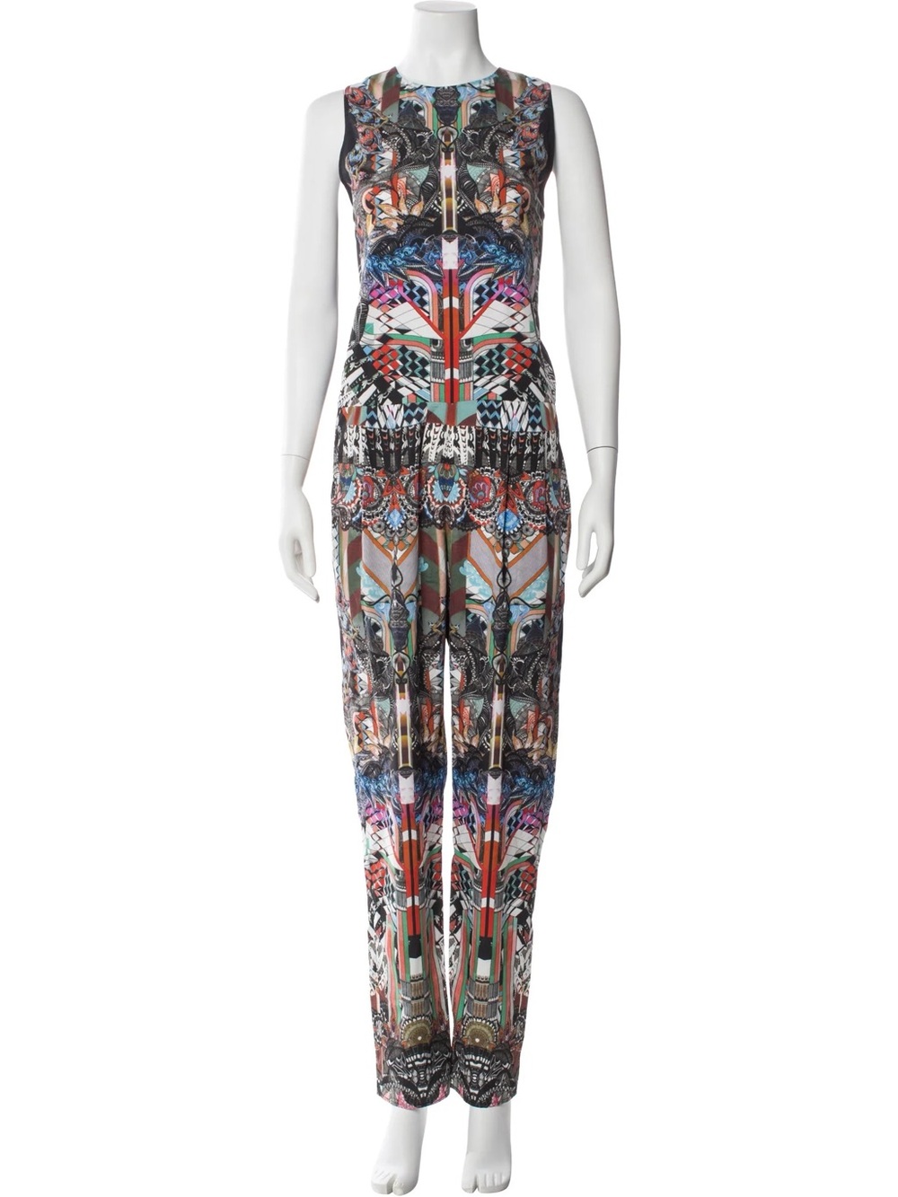 Alexis Multicolor Geometric Printed Sleeveless Jumpsuit